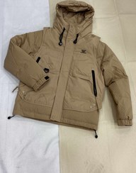 تصویر کاپشن مردانه طرح ژیله برزنتی سایز XL کرم 