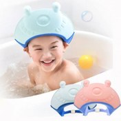 تصویر کلاه حمام نوزاد و کودک سیلیکونی طرح لابستر 