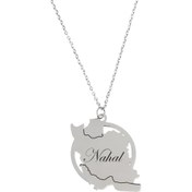 تصویر گردنبند زنانه گیوی مدل ایران طرح اسم نهال کد ER 265 