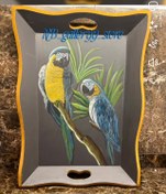 تصویر سینی نقاشی رنگ روغن گالری عسل Painting tray