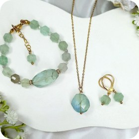 تصویر نیم ست فلوریت سبز 