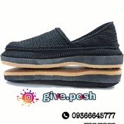 تصویر گیوه زیره میکرو آلن مشکی رویه ابریشمی رنگ ثابت 