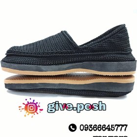 تصویر گیوه زیره میکرو آلن مشکی رویه ابریشمی رنگ ثابت 