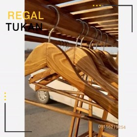 تصویر چوب لباسی چوبی مجموعه ۵۰عددی 