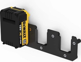 تصویر پایه دیواری باتری NewGround دیوالت NewGround Designs Battery Wall Mount Suitable for DeWalt 18 V / 14.4 V Batteries