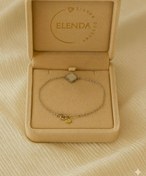 تصویر دستبند ونکلیف سفید نقره عیار 925 با طراحی لوکس و اصیل 