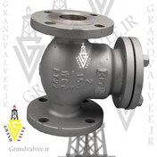 تصویر شیر یکطرفه "1/2 2 اینچ کلاس 150 فولاد ریخته گری درچه ای CHECK VALVE SWING 2 1/2" #150 WCB A216