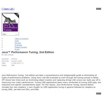 خرید و قیمت دانلود کتاب Java Performance Tuning (2nd Edition) Second ...