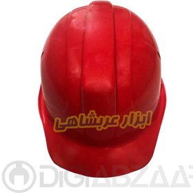 تصویر کلاه ایمنی قرمز کاترپیلار 