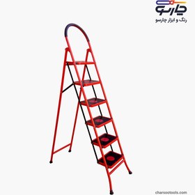 تصویر نردبان 5 پله پهن با کیفیت 