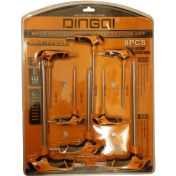 تصویر آچار آلن ستاره ای دینگشی مدل ART-17008 مجموعه 8 عددی 