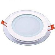 تصویر پنل سقفی پرتو پارس 8 وات دور شیشه بک لایت توکار - مهتابی 