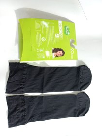 تصویر جوراب مچ پا زنانه 20 den پارازین ساپورتی عالی مجلسی - نخ ایتالیایی / مشکی Women's ankle socks 20 den with excellent parazian