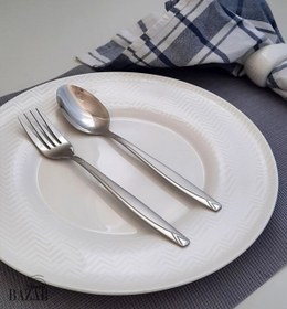 تصویر قاشق و چنگال استیل یونیک ۱۲ پارچه مناسب ۶ نفر 