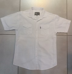 تصویر پیراهن نیم آستین مردانه پارچه کنفی ریزبافت 