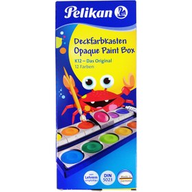 تصویر آبرنگ پلیکان 12 رنگ (Pelikan Watercolor Set - 12 Colors)