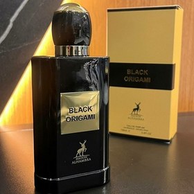 تصویر عطر بلک اوریگامی black origami شرکت الحمبرا مشابه تام فورد بلک ارکید maison alhambra black origami