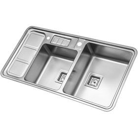 تصویر سینک توکار استیل البرز مدل ۸۵۳ Built-in Steel Alborz sink