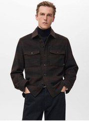 تصویر ژاکت مردانه قهوه ای منگوMANGO Man | 27081227 اورجینال 