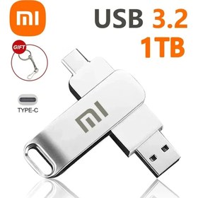 تصویر فلش مموری ظرفیت 1 ترابایت Flash Memory USB 2.0 1TB OTG Type-C 