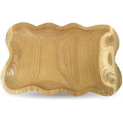 تصویر ظرف پذیرایی چوبی مدل رها 