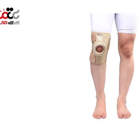 تصویر زانوبند کشکک باز فنردار نئوپرن آدور Ador Open patella knee brace with neoprene spring