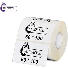 تصویر لیبل کاغذی سایز 60*100 میلی متر Paper Label 100×60 mm Printer