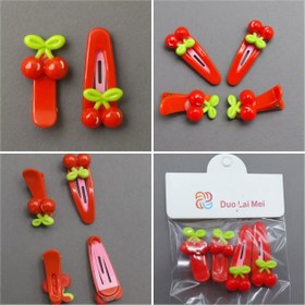 تصویر گیره 40 عددی قرمز گیلاسی 