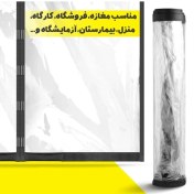 تصویر پرده طلق مغناطیسی عرض 100 سانتیمتر و ارتفاع 200 سانتیمتر ( 120.230) 