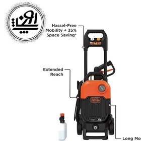 تصویر کارواش خانگی بلک اند دکر 150 بار 2000 وات مدل BEPW2000-B5 PSI 2100 BLACK + DECKER 2000W 150 Bar/2100 PSI Pressure Washer With Self Priming BEPW2000-B5