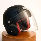 تصویر کلاه کاسکت اسکوتر مشکی kolah kasket eskoter