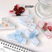 تصویر گیره کاغذ پینترستی طرح گل 