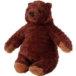 تصویر اسباب بازی نرم خرس قهوه ای 28 سانتی متر ایکیا مدل IKEA DJUNGELSKOG IKEA DJUNGELSKOG soft toy brown bear 28 cm