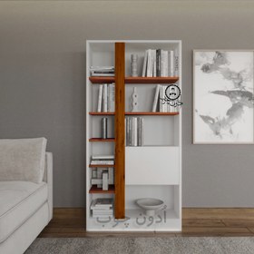 تصویر کتابخانه مدل آبان اُدون چوب 