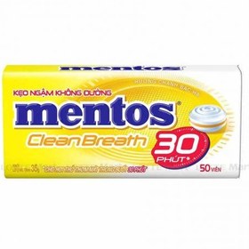 تصویر قرص خوشبو کننده دهان منتوس mentos طعم لیمویی بسته 50 عددی 