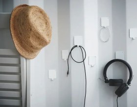 تصویر قلاب لباس ایکیا مدل BASTIS مشکی Hook