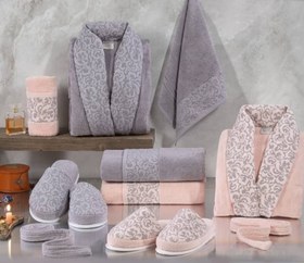 تصویر ست عروس داماد دوقلو ۱۰ تیکه ربکا 