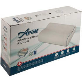 تصویر بالش طبی مموری فوم مدل موج دار نرمال آرون سایز مدیوم aron Medical memory foam pillow normal