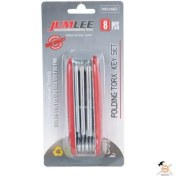 تصویر مجموعه 8 عددی آچار آلن تاشو جتک مدل HRC56-61 Je tech HRC56-61 Folded Hex Wrench Set 8 PCS