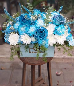 تصویر باکس گل ابی 