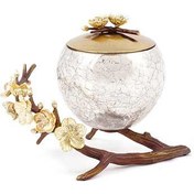 تصویر ظرف پذیرایی شکلات خوری در برنجی پایه دار مارینا B2 ریتون کد 3230120 