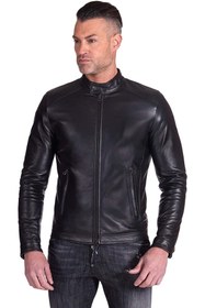 خرید و قیمت کاپشن چرم dsr deri اورجینال dsr2 Genuine Leather Jacket Men ...