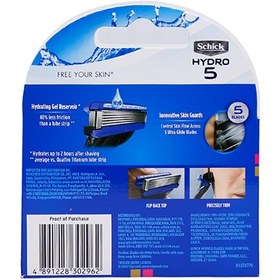 تصویر تیغ یدک شیک مدل Hydro 5 بسته ۴ عددی 