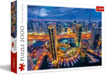 تصویر پازل ۲۰۰۰ تکه چراغ های دوبی – امارات متحده عربی Trefl - 2000 pcs - Lights of Dubai 