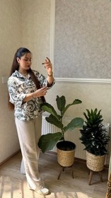 تصویر مانتو پاییزه - سبز 