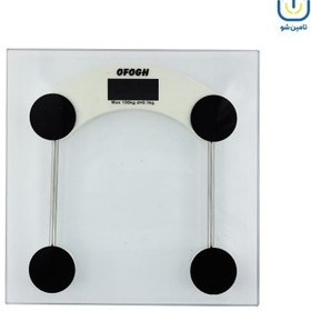 تصویر ترازوی وزن کشی دیجیتالی شیشه ای افق Ofogh Horizontal glass digital weighing scale