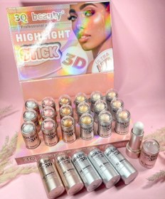 تصویر هایلایتر استیکی 3q beauty - 5 3q beauty stick highlighter