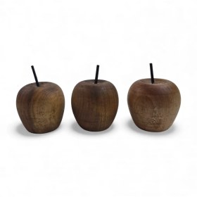 تصویر سیب دکوری چوبی کد WD6435 