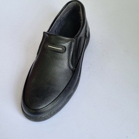 تصویر کفش مجلسی مردانه شیفر چرم مشکی سایز ۴۰ تا ۴۴ 