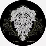 تصویر گچ بری پیش ساخته تاج سیلیس دار کد 410001 (پس کرایه) 